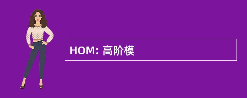 HOM: 高阶模