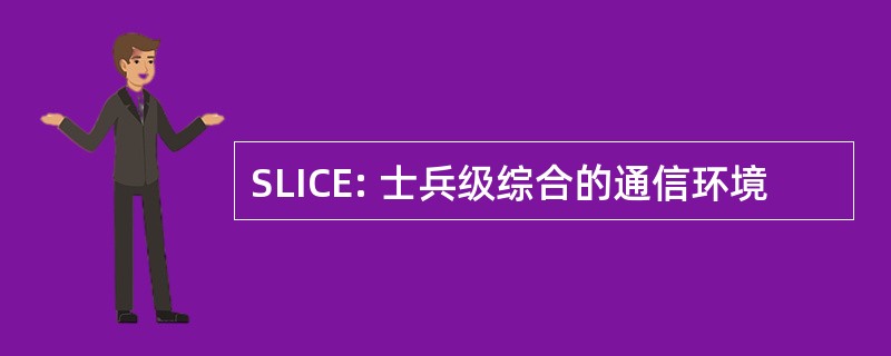 SLICE: 士兵级综合的通信环境