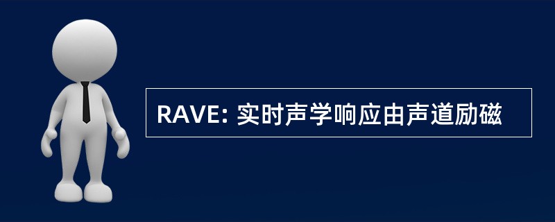 RAVE: 实时声学响应由声道励磁