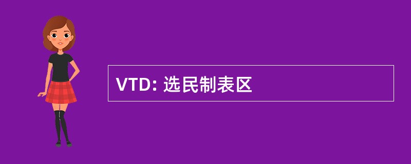 VTD: 选民制表区