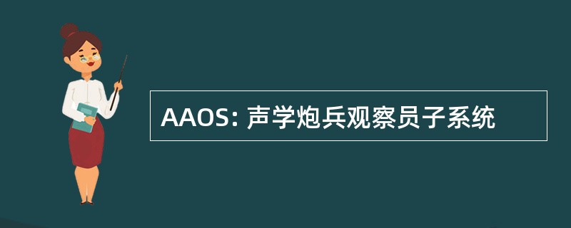 AAOS: 声学炮兵观察员子系统