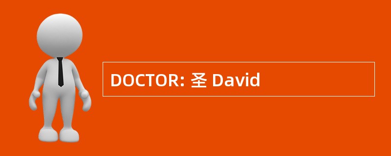 DOCTOR: 圣 David