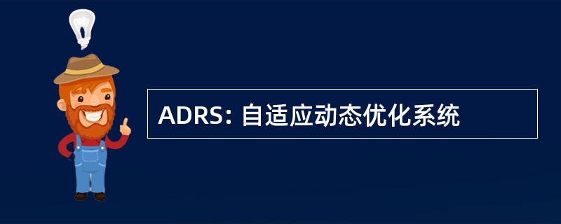 ADRS: 自适应动态优化系统