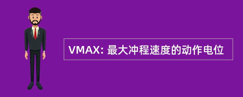 VMAX: 最大冲程速度的动作电位