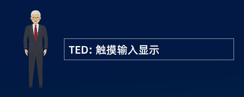 TED: 触摸输入显示