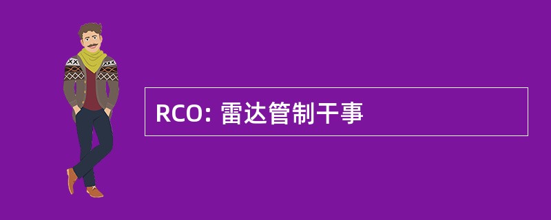 RCO: 雷达管制干事