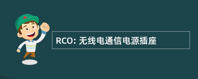 RCO: 无线电通信电源插座