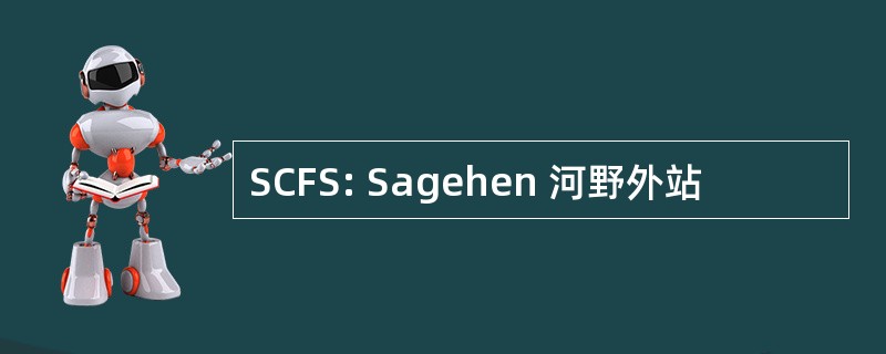 SCFS: Sagehen 河野外站