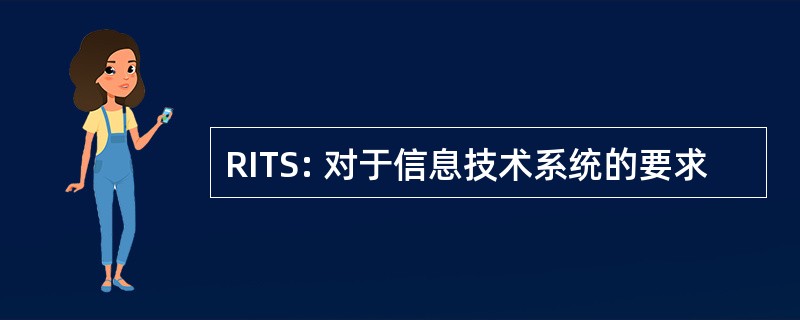 RITS: 对于信息技术系统的要求