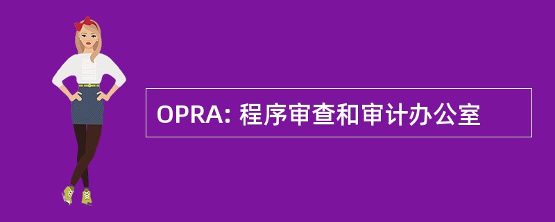 OPRA: 程序审查和审计办公室