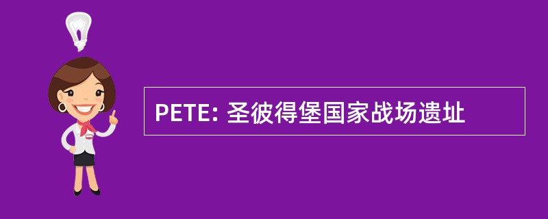 PETE: 圣彼得堡国家战场遗址