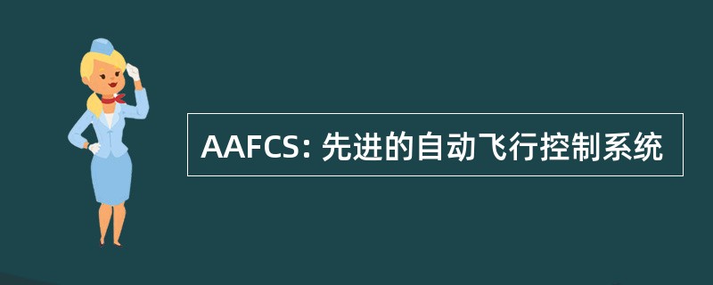 AAFCS: 先进的自动飞行控制系统