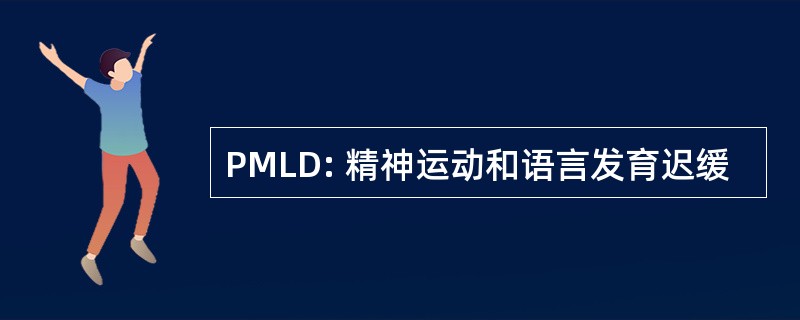 PMLD: 精神运动和语言发育迟缓