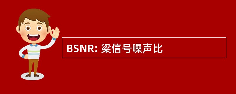 BSNR: 梁信号噪声比