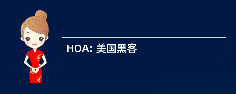 HOA: 美国黑客