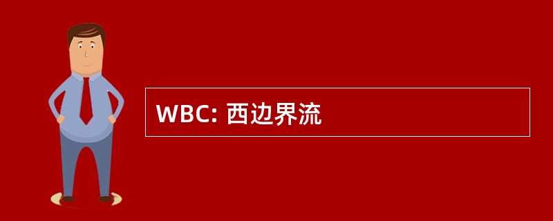 WBC: 西边界流