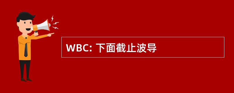 WBC: 下面截止波导