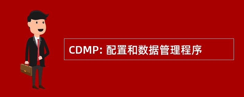 CDMP: 配置和数据管理程序