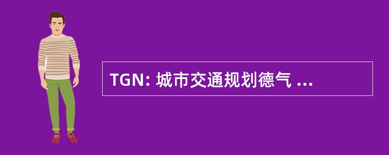 TGN: 城市交通规划德气 del Norte