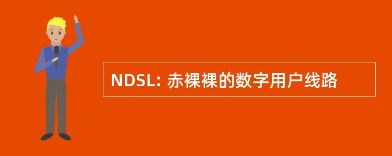 NDSL: 赤裸裸的数字用户线路