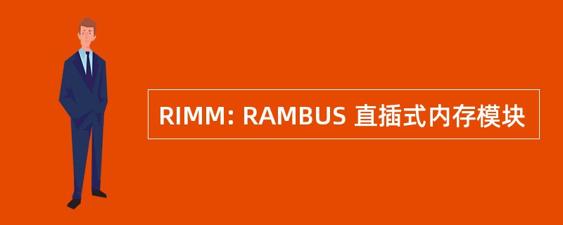 RIMM: RAMBUS 直插式内存模块