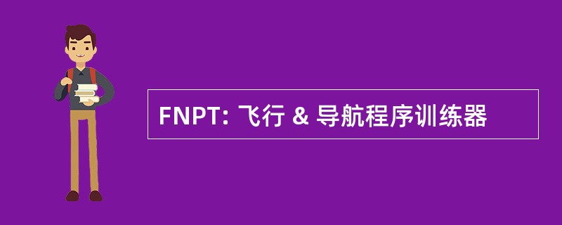 FNPT: 飞行 & 导航程序训练器