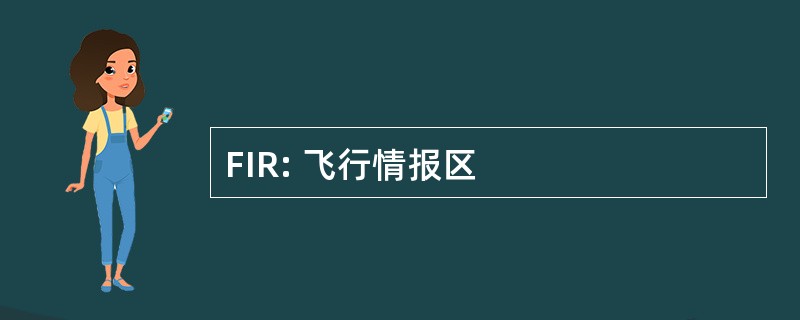 FIR: 飞行情报区