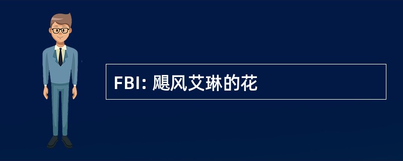 FBI: 飓风艾琳的花