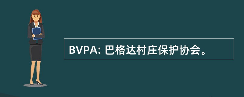 BVPA: 巴格达村庄保护协会。