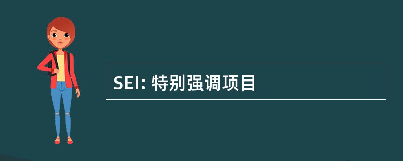 SEI: 特别强调项目