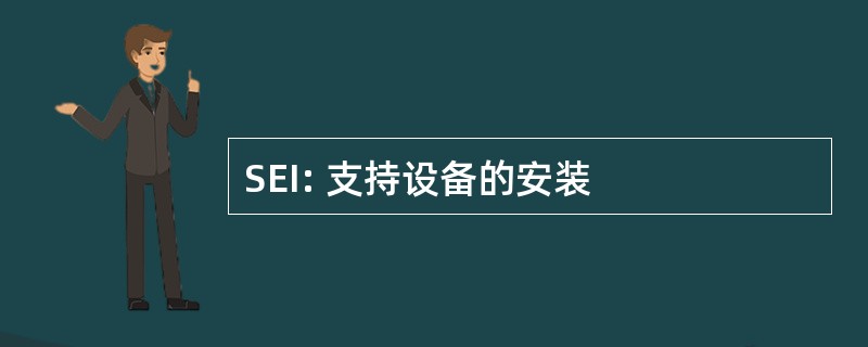 SEI: 支持设备的安装