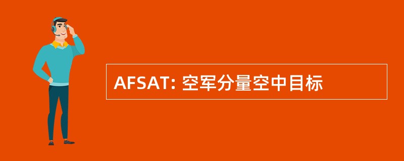 AFSAT: 空军分量空中目标