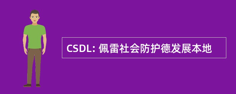 CSDL: 佩雷社会防护德发展本地