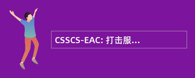 CSSCS-EAC: 打击服务支持控制系统 — — 以上军团梯队