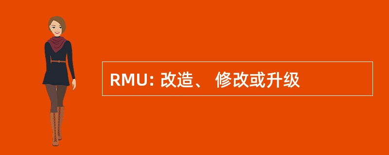 RMU: 改造、 修改或升级