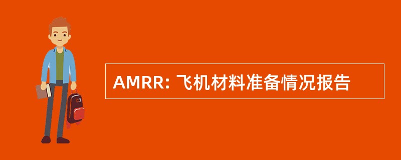 AMRR: 飞机材料准备情况报告