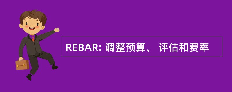 REBAR: 调整预算、 评估和费率