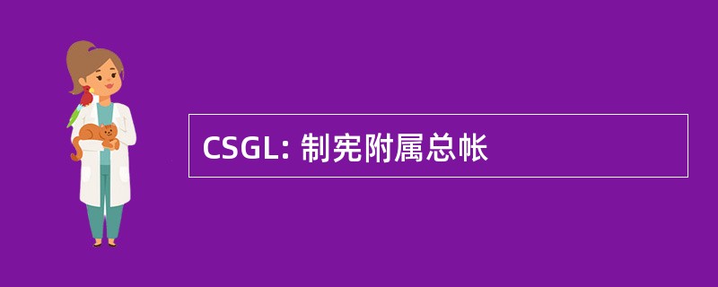 CSGL: 制宪附属总帐