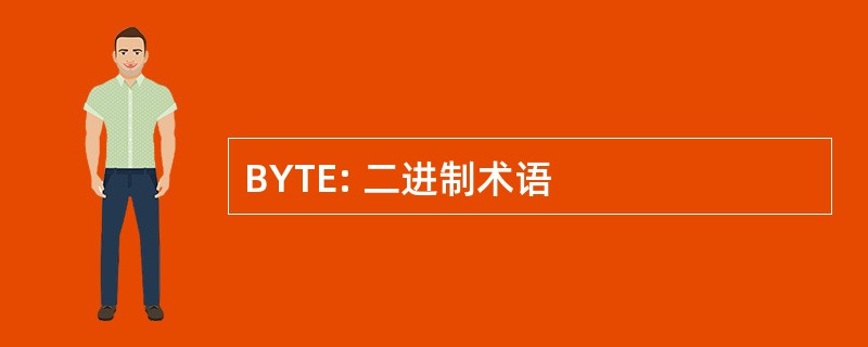 BYTE: 二进制术语