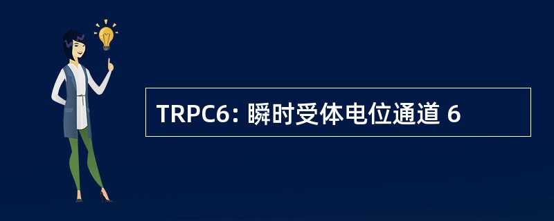 TRPC6: 瞬时受体电位通道 6