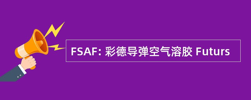 FSAF: 彩德导弹空气溶胶 Futurs