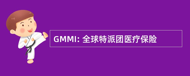 GMMI: 全球特派团医疗保险