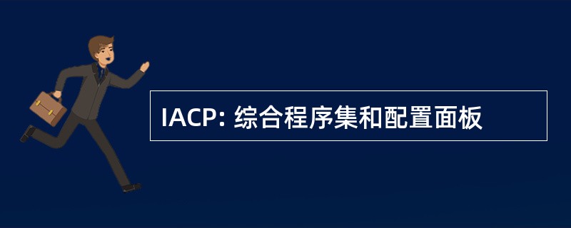 IACP: 综合程序集和配置面板