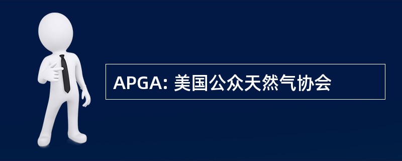 APGA: 美国公众天然气协会