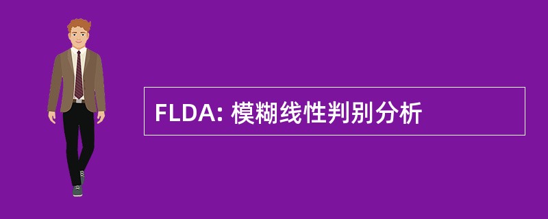 FLDA: 模糊线性判别分析