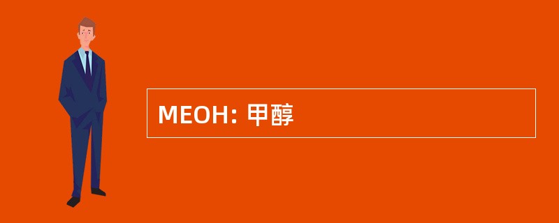 MEOH: 甲醇