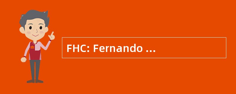 FHC: Fernando Henrique Cardoso