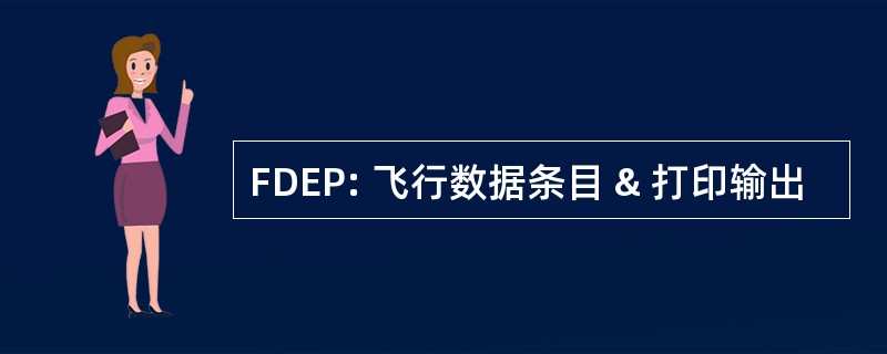 FDEP: 飞行数据条目 & 打印输出