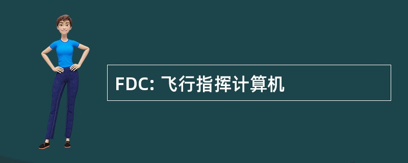 FDC: 飞行指挥计算机