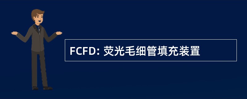 FCFD: 荧光毛细管填充装置